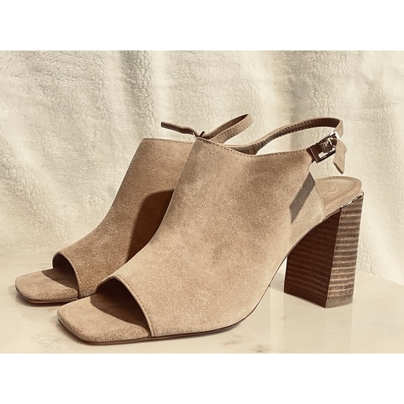 Vince Camuto Shoes - Vince Camuto Women's 8.5 Tan Leather Stiletto Heels Slip‑On Pumps NWOB